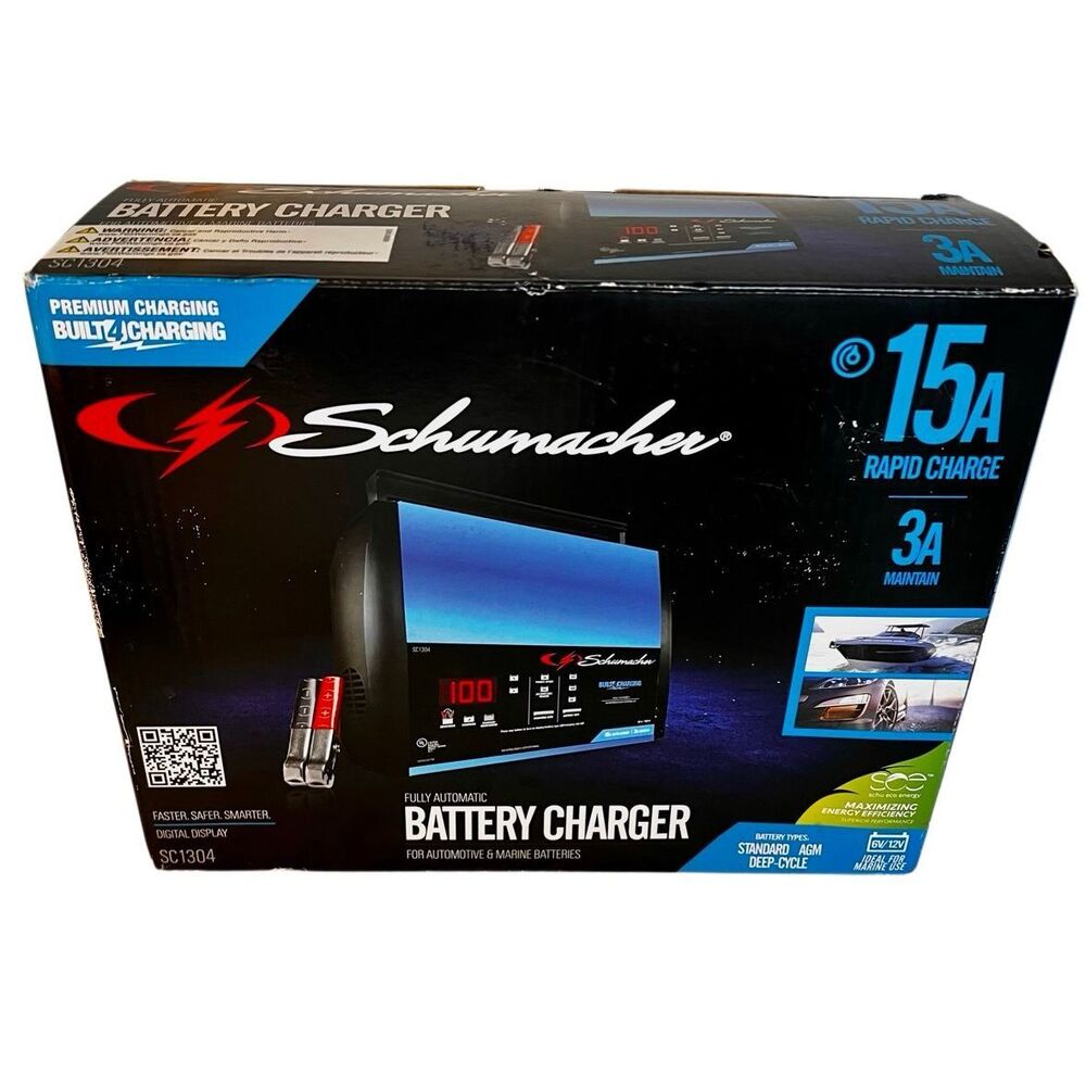Schumacher Multi-Stage Battery Charger, 6/12 Volt, 2/15 Amps, Model# SC1359